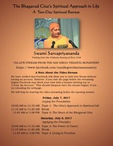 Live Streaming for Swami Sarvapriyananda retreat